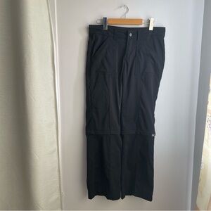 Prana Black Convertible Hiking Pants size 2
